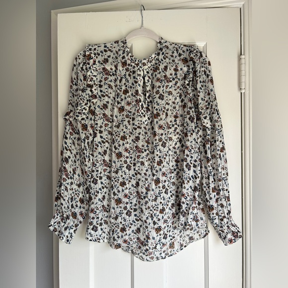 LOFT Tops - LOFT Floral Long Sleeve Blouse
